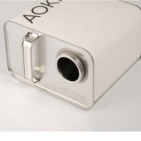 Boîte à café en fer blanc carrée personnalisée de 1-2 kg avec couvercle à vis, impression offset, emballage alimentaire pour café, pain, pizza, lait