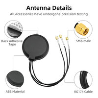 Antenne verticale combinée ABS avec support magnétique et connecteur personnalisé pour unité principale de navigation GPS, télémétrie automobile 4G LTE