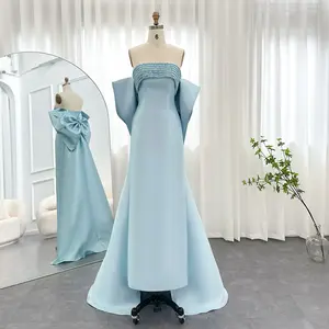 Jancember SCZ011 New Arrivals Fashion Elegant Satin Best Quality Gowns For Women Evening Dresses