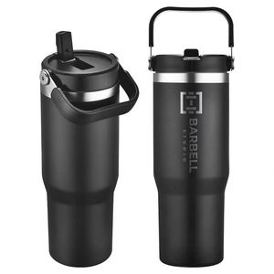 30 oz Water <b>Bottle</b> for a Day's Drinking Vacuum Car Cup Portable Stainless Steel Insulated Water <b>Bottle</b> with Straw - Product Image 6
