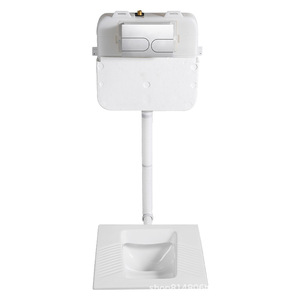 Cisterna de inodoro empotrada de doble descarga de PP de alto impacto para proyectos de ingeniería de renovación de baños en el hogar y hoteles - Product Image 5