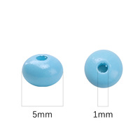 Bracelet tendance plat et rond, perles colorées opaques pour la fabrication de bijoux, perles de verre multicolores de 5 mm, kit de bricolage, vente en gros, 10 g/sac
