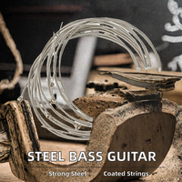 Senar Gitar Baja Berlapis Perak 4 5 6 Senar Set Senar Gitar Bass untuk Model Akustik Klasik E590