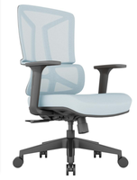 Chaise de bureau ergonomique en maille avec soutien lombaire, pivotante, avec accoudoirs, pour bureau, école, usine, directement de l'usine, OEM, ODM