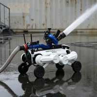 Robot chien intelligent sans fil étanche télécommandé avec transmission d'image pour inspection, sauvetage d'urgence et lutte contre les incendies en extérieur