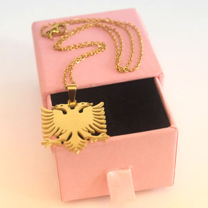 Collana all'ingrosso dell'acciaio inossidabile collane dei gioielli di fascino del pendente dell'aquila dell'albania fornitore della cina delle donne - Product Image 5