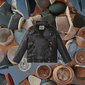 Abrigo de Algodón para Niñas, Primavera-Otoño, 55% Algodón, Nuevo, Estilo Extranjero, Estampado, con Cierre, Rojo, para Fiestas, Antiarrugas - Product Image 3