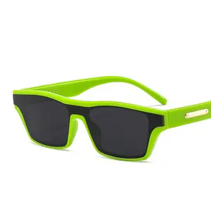 Finewell óculos de sol unissex, óculos de sol para mulheres, vintage, verde, cinza, chá, quadrado uv400 2021