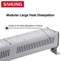 Modules d'éclairage linéaires industriels 50W 250W pour entrepôts et garages, en aluminium, indice IP65, certifiés CE CB, vente en gros directe usine