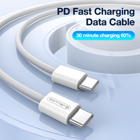 Cable de Carga Rápida Tipo-C, Velocidad de Transferencia de Datos de 480 Mbps, Certificado USB-IF, PD 60W Máx., Longitud de 1-2 Metros, Compatible con Computadora/Cámara