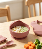 Bol de sevrage portable pour bébé, résistant à la chaleur, sans BPA, anti-déversement, pour la maison et les voyages