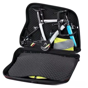 高品質ハードシェル素材<span class=keywords><strong>EVA</strong></span>/ABS自転車ローディングボックス、ローラー付き輸送収納ボックス、自転車旅行 - Product Image 5