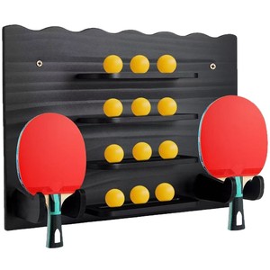 Étagère murale en bois pour le rangement des balles de ping-pong, présentoir à plusieurs niveaux, support pour balles de ping-pong - Product Image 5