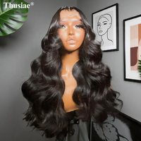 Perruques Lace Front Body Wave en Cheveux Humains Double Drawn Personnalisables Pré-Pluckées 13x4 HD Transparent Lace Brésilien Remy Sans Colle