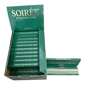 SOIRÉE Premium Brown <b>Rolling</b> Papers Hot Sell Kingsize Manual DIY Hand Easy <b>Cigarette</b> Maker Tobacco <b>Rolling</b> <b>Machine</b> Square - Product Image 4