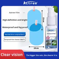 Película Impermeable para Espejo Retrovisor Astree, Repelente al Agua, Antivaho, Hidrofóbica, PET Transparente, Adhesivo para Ventana Lateral de Coche, OEM