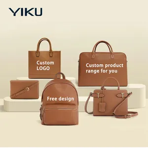 Fabricante profesional de lujo con logotipo personalizado, bolsos de cuero para mujer, bolso cruzado de cuero Vegano para mujer, mochila, bolso de mano para mujer