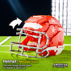 Set <span class=keywords><strong>de</strong></span> Construcción <span class=keywords><strong>de</strong></span> Bloques <span class=keywords><strong>de</strong></span> Fútbol Americano <span class=keywords><strong>de</strong></span> 1038 Piezas, Casco y Balón, Juguete Deportivo, Modelo <span class=keywords><strong>de</strong></span> Exhibición DIY, Regalo para <span class=keywords><strong>Adolescentes</strong></span> y Adultos - Product Image 3