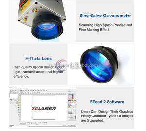 เครื่องเลเซอร์ไฟเบอร์ 20W รุ่นใหม่ สำหรับสลักกำไล แหวน จี้  ระบบระบายความร้อนด้วยอากาศ รองรับไฟล์ AI/DWG/BMP สำหรับงานเครื่องประดับแบบกำหนดเอง - Product Image 6