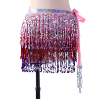 Dpw599 Festival Party Club Jupes à paillettes Costumes Femmes Danse du ventre Tassel Hip Scarf