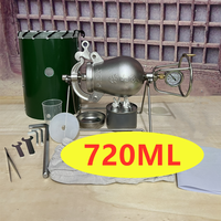 Máquina para Hacer Palomitas de Maíz Manual, Mini Palomitera de Acero Inoxidable, Pequeña Palomitera Manual