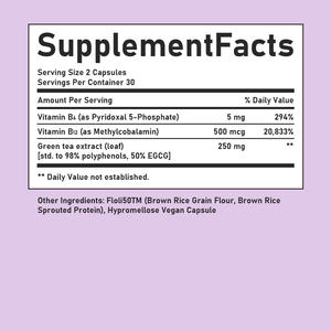 Capsules brûle-graisses naturelles avec polyphénols de thé vert pour stimuler le métabolisme et réduire les envies de manger - Product Image 6