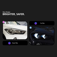 Kit de mise à niveau avant modifié pour phares LED BMW X1 F48 avec feux de jour dynamiques et clignotants, compatible avec les modèles 2016-2023 X1 F48 F49
