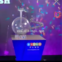Machine de loterie en direct entièrement automatique et personnalisée, sphère transparente, numéros aléatoires, équipement de loterie Guangzhou Qinlong