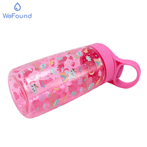 Borraccia per Studenti delle Elementari <span class=keywords><strong>con</strong></span> Disegni Cartoon, 500ml, Antigoccia, <span class=keywords><strong>con</strong></span> Cannuccia in Silicone e Targhetta Nome, Tazza Scolastica - Product Image 4