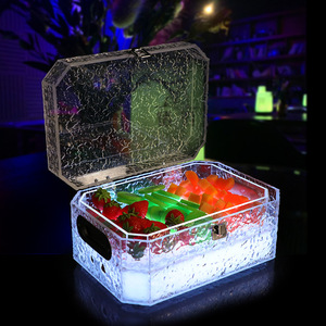 Caja iluminada para frutas con asa para restaurante, bar, discoteca, KTV, bandejas para servir en fiestas. - Product Image 4