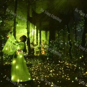 โปรเจคเตอร์เลเซอร์ลายหิ่งห้อยพร้อมระบบฉายภาพโกโบสำหรับกราฟิกแสงแบบกำหนดเองและเอฟเฟกต์ตกแต่ง - Product Image 3
