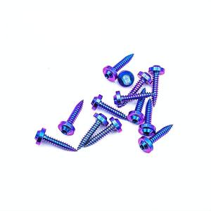 [<span class=keywords><strong>Tornillo</strong></span> de Cabeza Hexagonal de Aleación de Titanio Personalizado] Clase <span class=keywords><strong>10</strong></span>, Rosca Métrica Estándar M4/M5/M6mm GR5, Acabado Anodizado, para Motocicleta y Automóvil - Product Image 4