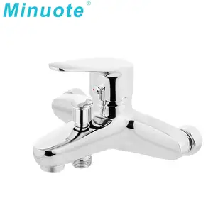 High Quality Single Lever Bathroom Faucet Wall Mount Waterfall Brass Basin Mixer Faucet Home