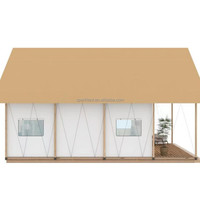 Tentes de haute qualité en forme de maison Safari Lodges de glamping Tentes d'hôtel de luxe avec climatisation