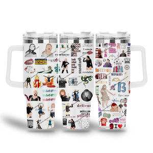 Custom design cantante swift acciaio inox isolato tazza acqua 40oz acciaio inox paglia bicchiere tazze da <span class=keywords><strong>caffè</strong></span> con manico - Product Image 1