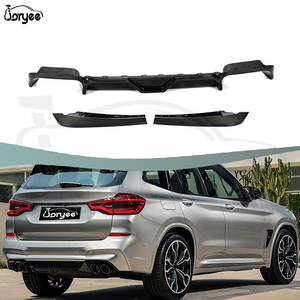 Joryee RS estilo fibra de carbono difusor de parachoques trasero Kit de cuerpo de escape piezas de coche para BMW F25 <span class=keywords><strong>X3</strong></span> X4 2019 2021 2020 accesorio de afinación - Product Image 2