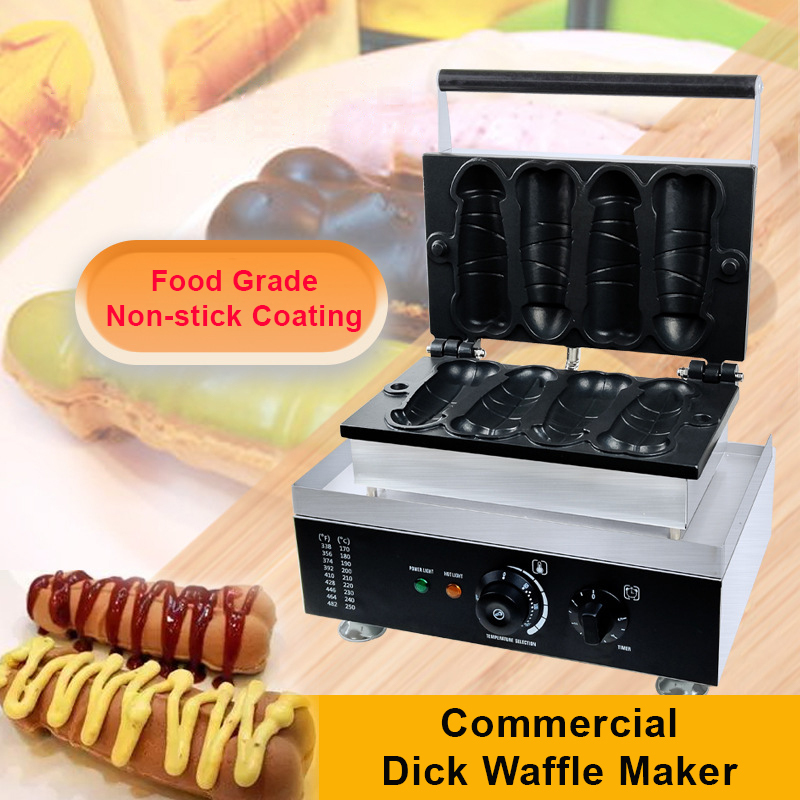 Shape Heavy Duty Industrial Machine Commercial Electric Pancake Gas Stainless Steel Hotdog Rotating Lollipop Stick Lolly Waffle
