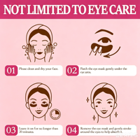 Masque de gel pour les yeux anti-rides de marque privée Microneedle Patch pour les yeux Patch pour les soins de la peau à l'acide hyaluronique