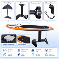 Planche de surf électrique hydrofoil en fibre de carbone 8KW, 60 km/h, 58V 35Ah, avec télécommande sans fil, OEM