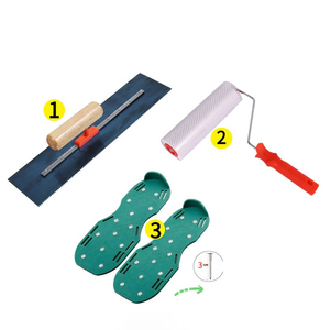 Tự san lấp mặt bằng xi măng công cụ Kit Epoxy sàn Con lăn Kit sàn xây dựng Spike giày + tự san lấp mặt bằng cào xi măng bê tông công cụ Kit - Product Image 3