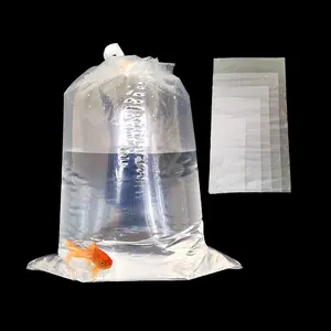 Polly bolsas de plástico personalizadas, paquetes de peces, grandes bolsas de transporte para peces de sala de estar, venta al por mayor