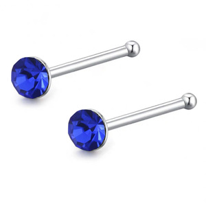 925 Bạc Rhinestone piercing đồ trang sức mũi Studs - Product Image 4