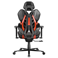 Chaise de jeu ergonomique professionnelle avec accoudoirs 3D réglables, vérin à gaz 4 positions, design en tissu maillé, hauteur réglable pour bureau et domicile