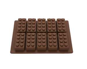 عينة مجانية من المصنع ، قالب على شكل ليغو 10 تجويف للشوكولاتة ، صينية مكعبات الثلج ، أدوات صنع الحلوى والكعك - Product Image 5