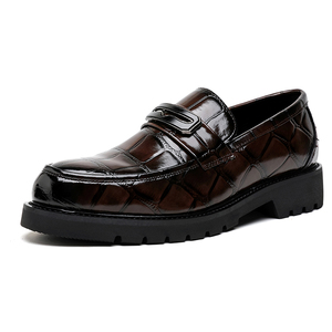 Chaussures habillées montantes pour hommes en cuir véritable de créateur, style rétro, faciles à enfiler, grandes tailles, nouvelle collection, haute qualité - Product Image 2