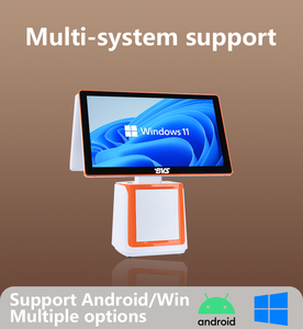 Système de point de vente Android tout-en-un le plus récent, 2 Go de RAM/32 Go de SSD, écran tactile double tactile à 10 points, écran client pour la restauration et la vente au détail - Product Image 2