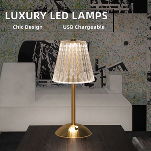 Senya-pro hiện đại sang trọng USB sạc <span class=keywords><strong>LED</strong></span> bảng đèn trắng bóng râm Acrylic Glass sắt cơ thể thông minh đèn nhà cho khách sạn - Product Image 3