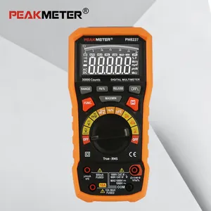 30000 counts display high precision Peakmeter PM8237 AC&DC Voltage Current measurement digital Multimeter with USB Interface