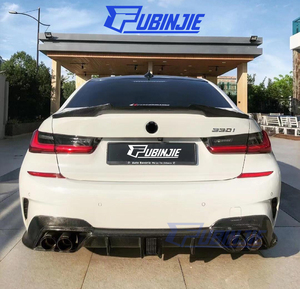 Nouveau séparateur de pare-chocs arrière en Fiber de carbone de Style CMST pour BMW série <span class=keywords><strong>3</strong></span> G20 G21 <span class=keywords><strong>Touring</strong></span> par LCI 2019-2022 diffuseur arrière en carbone - Product Image 3