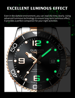 Montre de sport mécanique automatique de luxe pour homme, bracelet en acier inoxydable, fonction plongeur, cristal saphir, affichage du cadran à aiguilles, ETA